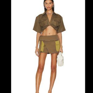 L'Academie Nishma Cargo Skirt skort